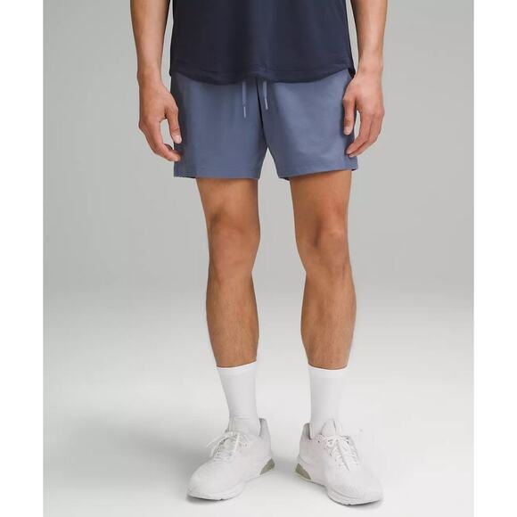 Lululemon Zeroed In Short 7” Blue Shade Men’s Large Swift Fabric Gym Shorts NEW - Picture 1 of 10